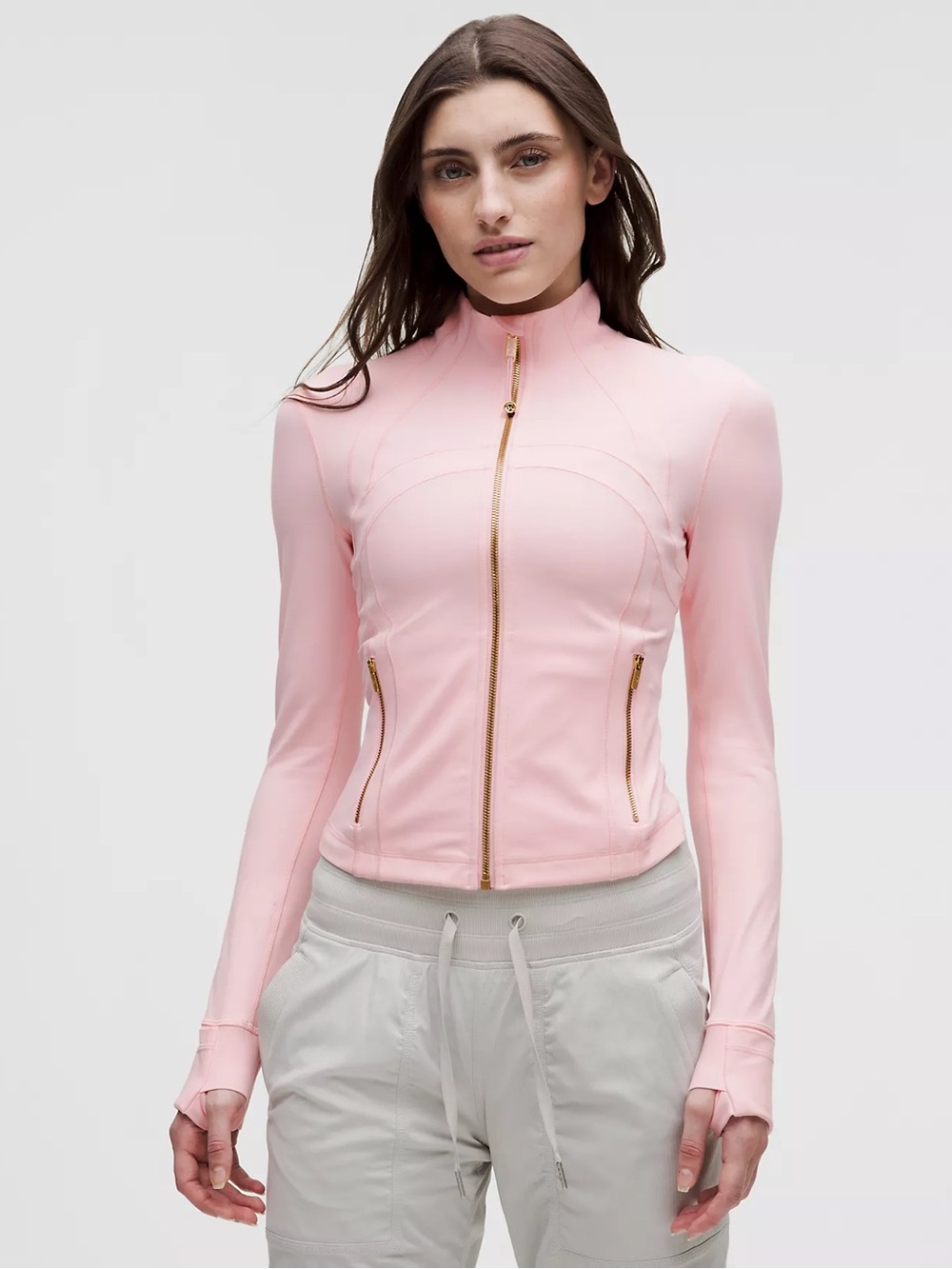 Lululemon Define Cropped Jacket - Blush Quartz / Gold (NWT)